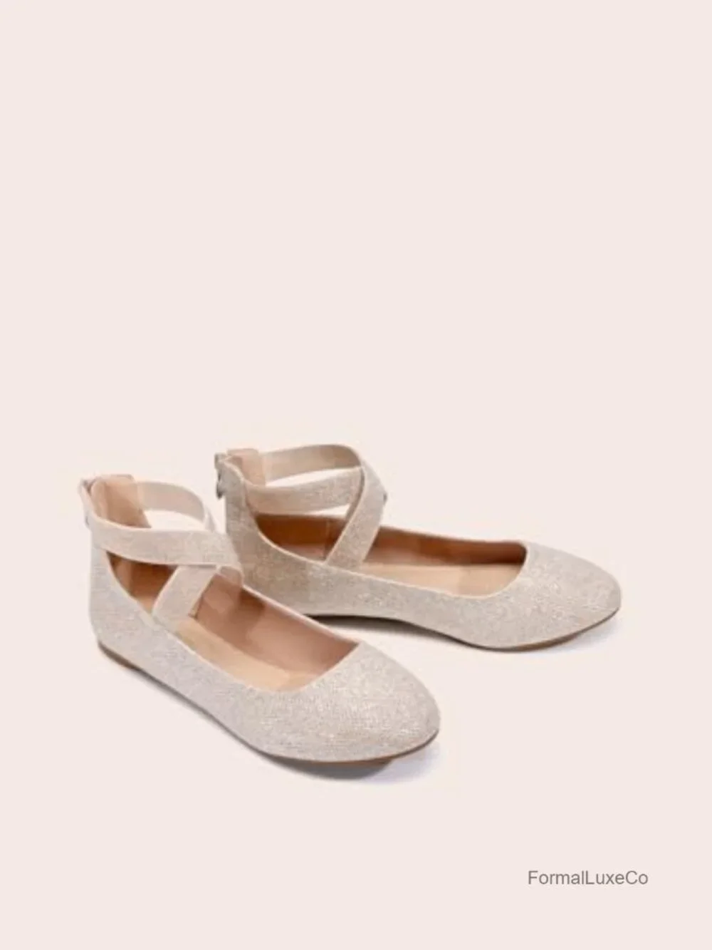 Comfortable Fashion Elastic Ankle Straps Flats Shoes